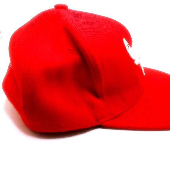 Mitchell & Ness Men's Basketball Hat Chicago Bulls Logo Snapback Fitted Red Cap - Picture 2 of 13